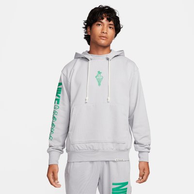 Nike Nike Standard Issue Men's Dri-FIT Pullover Hoodie Wolf Grey/Stadium Green