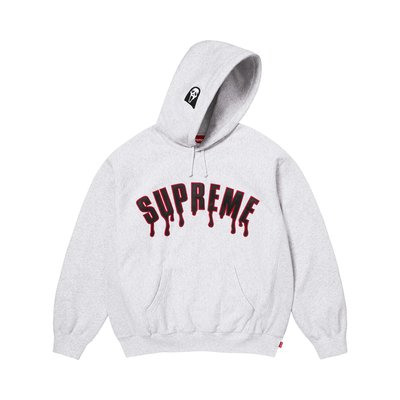 SUPREME Supreme Ghostface Arc Hooded Sweatshirt 'Ash Grey'