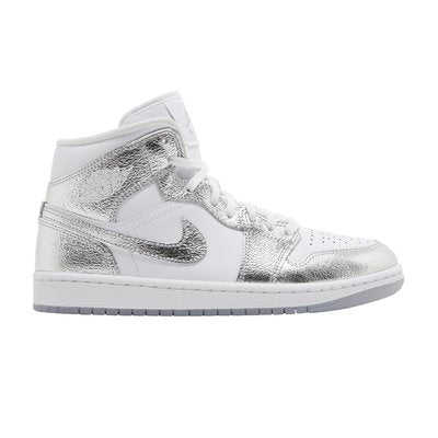 Nike Jordan 1 Mid SE Metallic Silver (Women's)