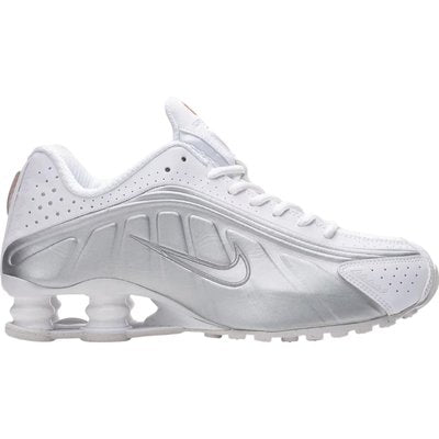 Nike Nike Shox R4 White Bright Crimson Metallic Silver