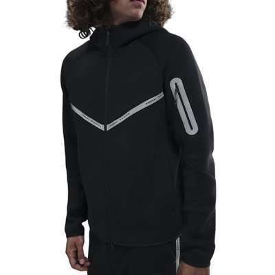 Nike NIKE Tech Fleece Full-Zip Windrunner Black White Reflective