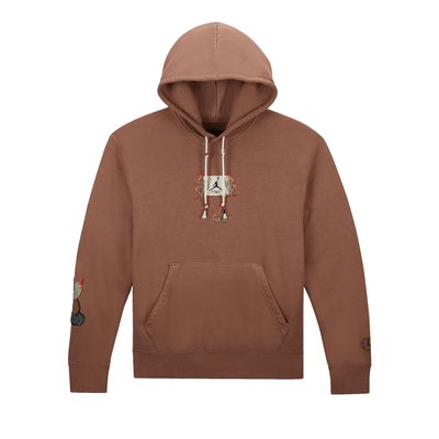 Nike Travis Scott x Jordan Flight Graphic Hoodie Archaeo Brown