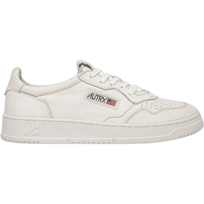 Autry Autry Medalist Low White Super Soft Napa Leather