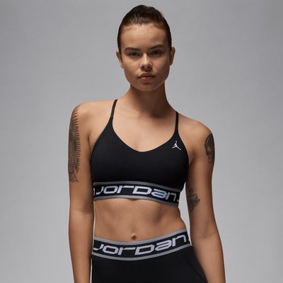 Nike Jordan Sport Indy Women's Light Support Sports Bra Black/Stealth/Black/White