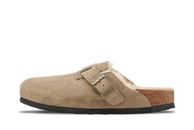 Birkenstock Birkenstock Boston Shearling Suede Leather W "Taupe" (1028299)