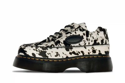 Dr. Martens Dr. Martens Buzz 5-Eye Dalmatian Hair On Leather W "Cream Black" (DM42846100)