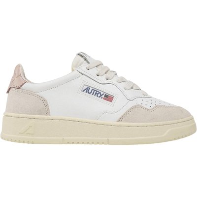 Autry Autry Medalist Leather Low White Pink (Women's)