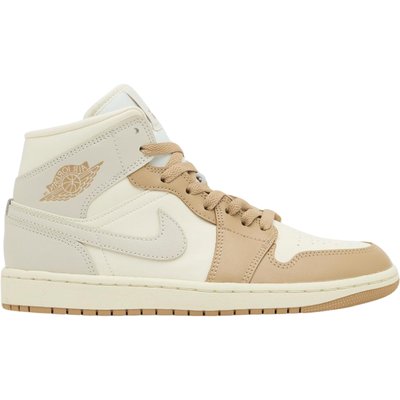 Nike Jordan 1 Mid Tan Toe (Women's)