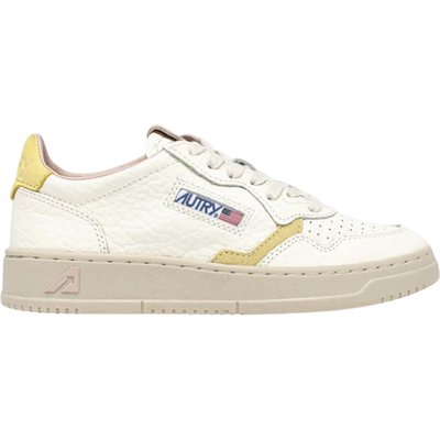 Autry Autry Medalist Low White Lemon Silk (Women's)