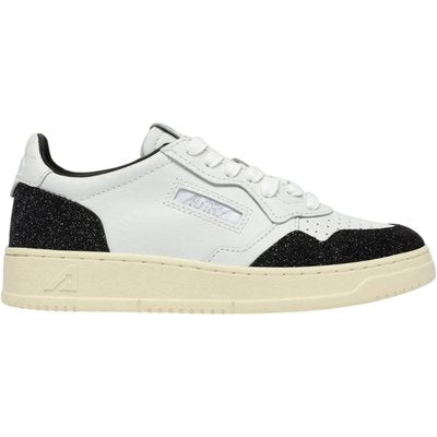 Autry Autry Medalist Low Leather White / Stars Off Black (Women's)